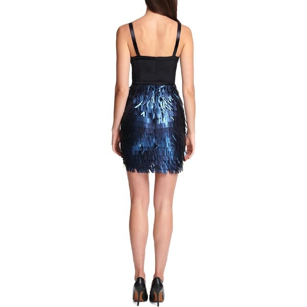 sequin fringe bodycon dress