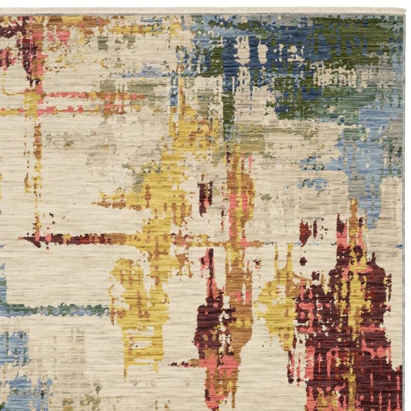 HomeRootsAbstract Modern Rectangle Area Rug
