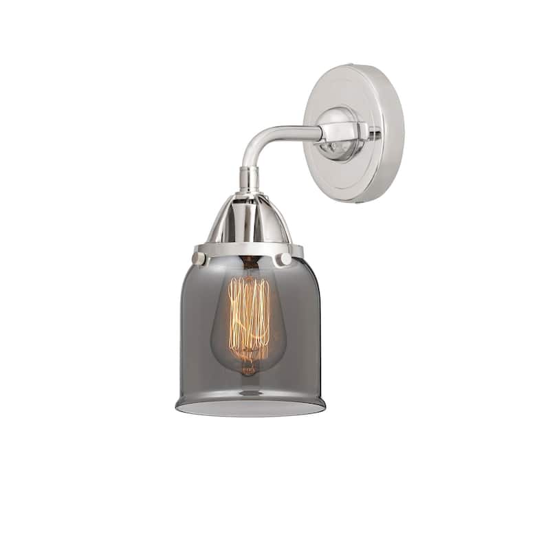Innovations Lighting 288-1W-10-5 Bell Sconce Bell 10" Tall Wall Sconce - Polished Chrome / Plated Smoke