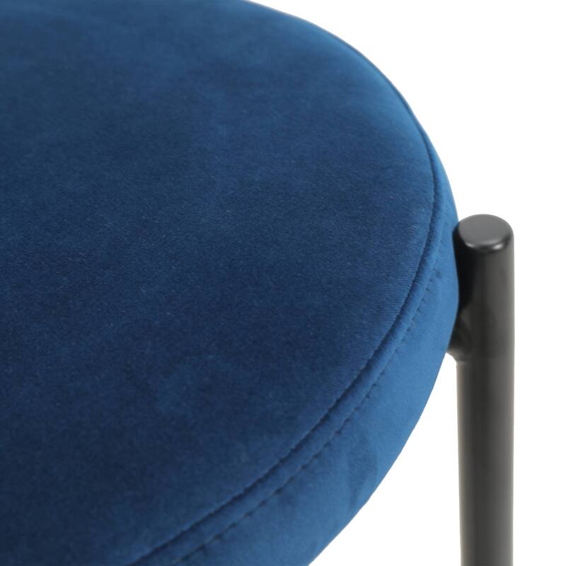 LeisureMod Euston Modern Wicker Bar Stool with Powder Coated Steel Frame - 42"