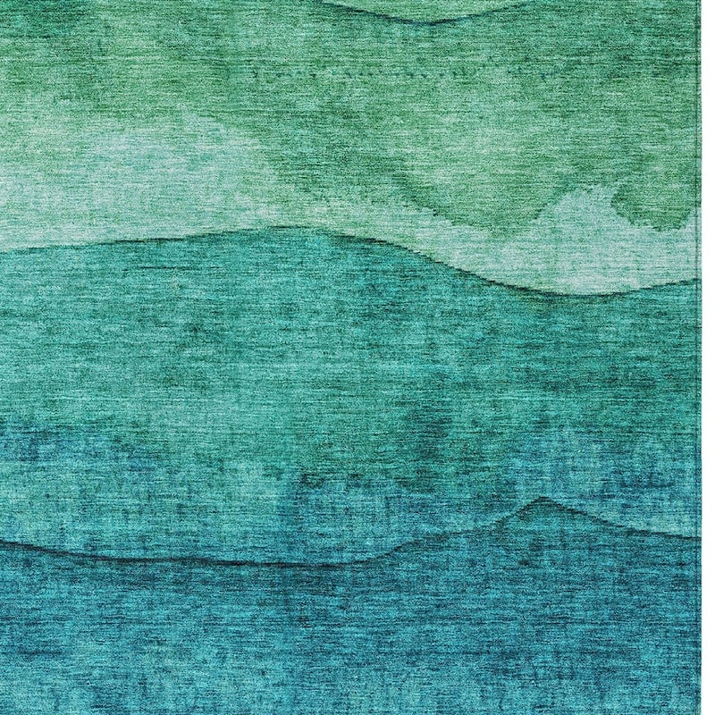 HomeRoots Abstract Modern Rectangle Outdoor Rug