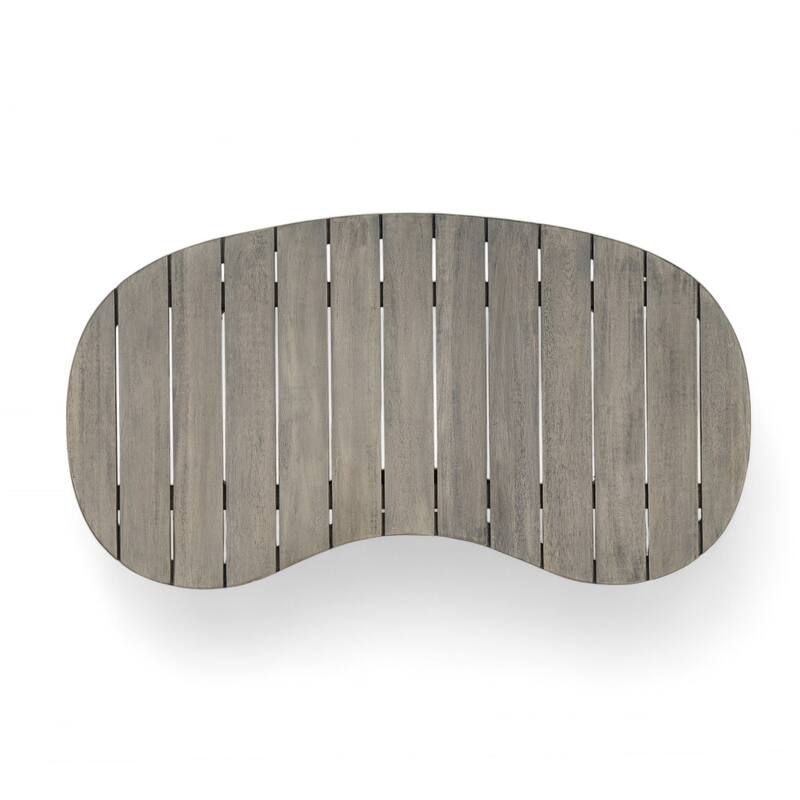 Christopher Knight Home - 4-Piece Patio Conversation Set with Woven Rope Loveseat, Cushions & Acacia Wood Coffee Table