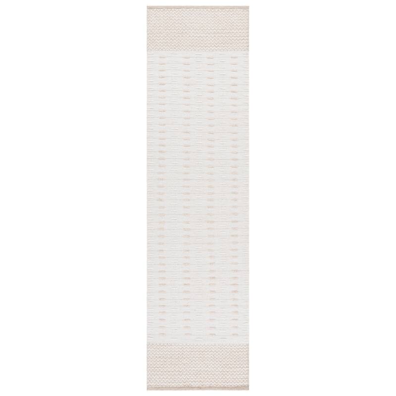 Martha Stewart by SAFAVIEH Handmade Inabat Wool Rug - Ivory - 2'3" x 9' Runner