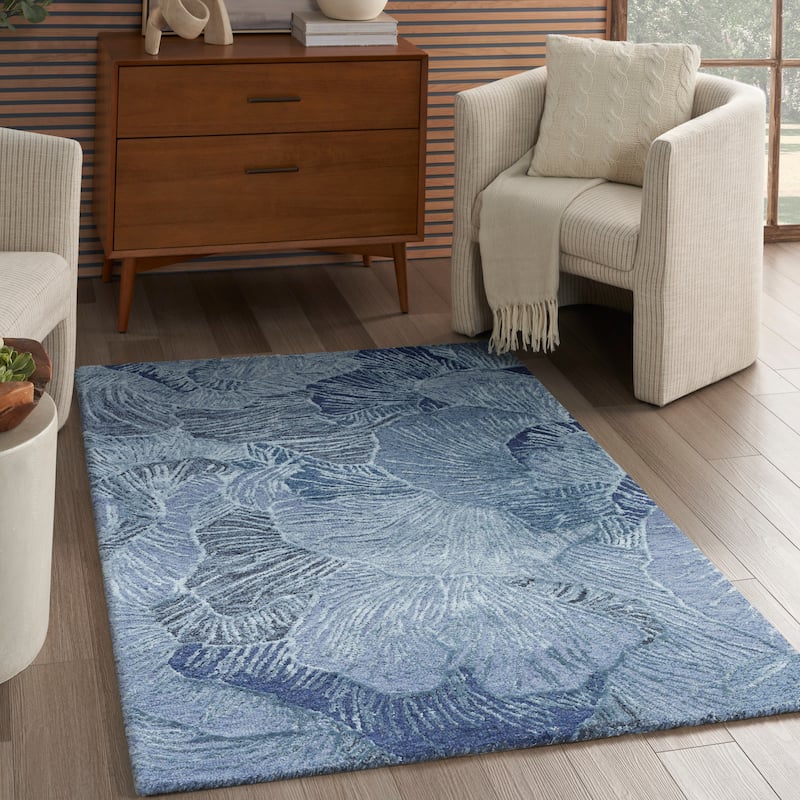Nourison Avra Indoor only Floral Handmade Wool Area Rug