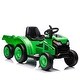 preview thumbnail 100 of 98, 12V Kids Electric Tractor with Safety Belt, Bluetooth, and Music Green