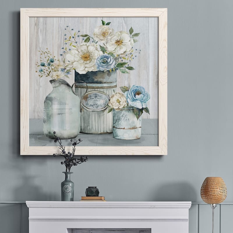 French Garden Flowers II-Premium Framed Canvas - Ready to Hang