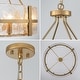 preview thumbnail 22 of 56, Dimmable Large Drum Glass Chandelier for Dining Room High Ceiling Living Room