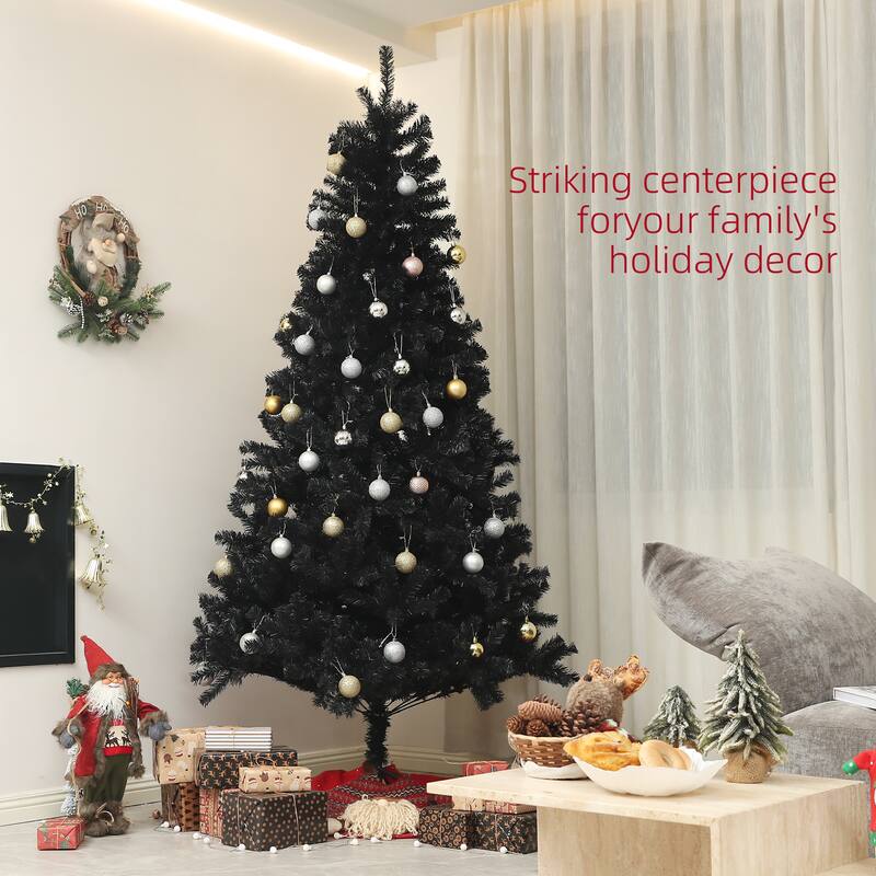 7.5FT/9FT Artificial Christmas Tree with Sturdy Base and Easy Assembly