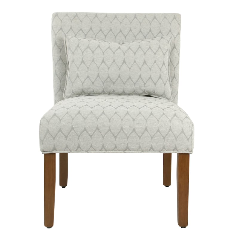 Porch & Den Valderrama Geometric Patterned Accent Chair with Pillow