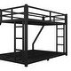 preview thumbnail 9 of 9, Twin XL over Queen Size Metal Bunk Bed with Space-Saving Design and Ladder for Teens
