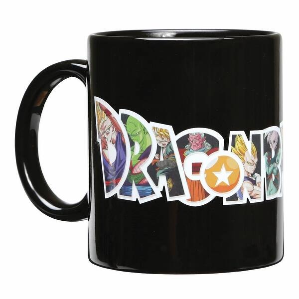Shop Dragon Ball Z Logo And Character Reactive Heat Changing Mug