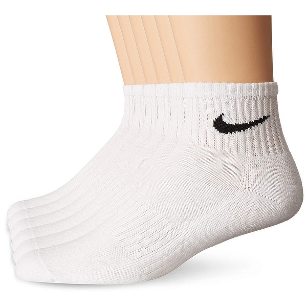 Nike mens socks cotton quarter 6 pairs Nike mens socks cotton quarter 6 pairs