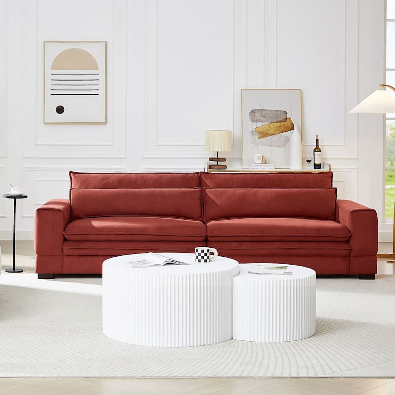 Mid-Century Sofa Couch Modern Upholstered Couch