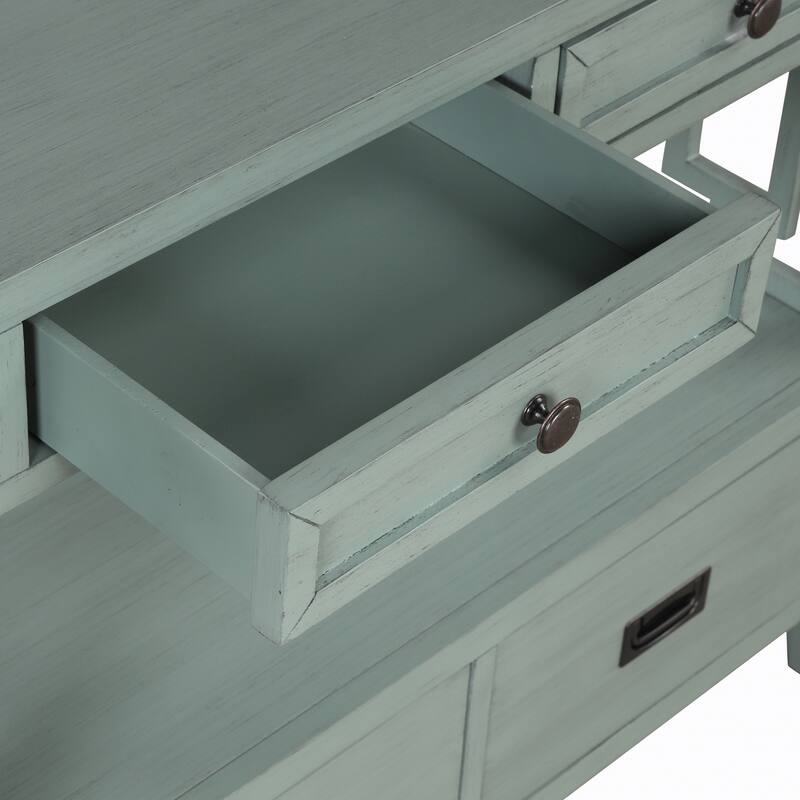 36-inch Modern Multifunctional Solid Pine Console Table