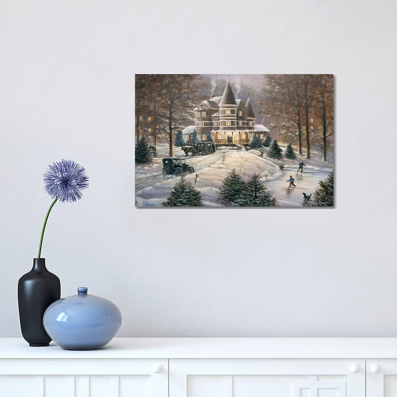 iCanvas "Horseless Carriage Victorian House" by Anderson Art Canvas Print - 12x18x1.5