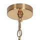 preview thumbnail 13 of 14, Modern Gold 12-Light Classic Candle Chandelier for Dining Living Room - D 36.2" x H 21.2"