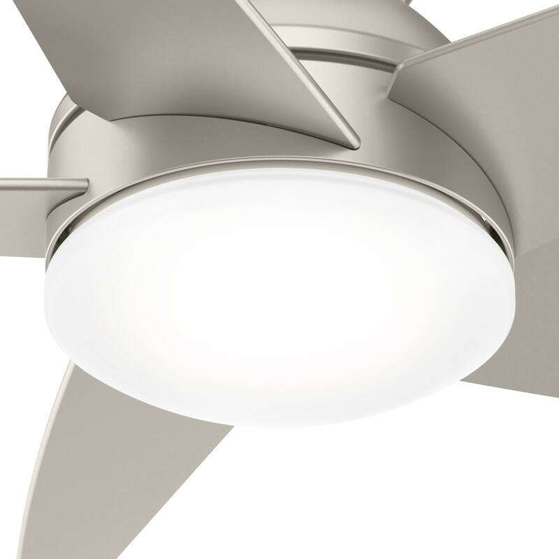 Casablanca 44" Isotope Low Profile Ceiling Fan with LED Light Kit and Wall Control - Mid-Century Modern, Contemporary