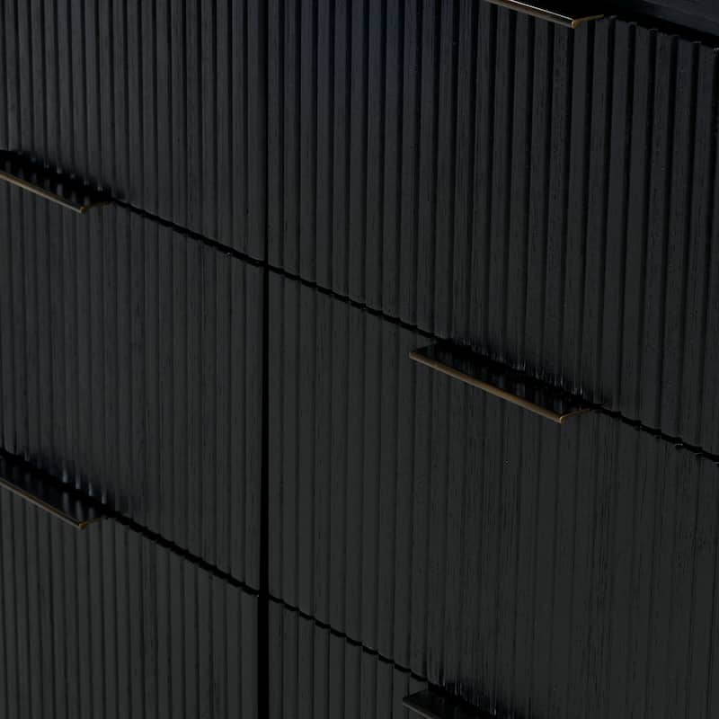 SAFAVIEH Couture Rikki Fluted 6-Drawer Wood Dresser