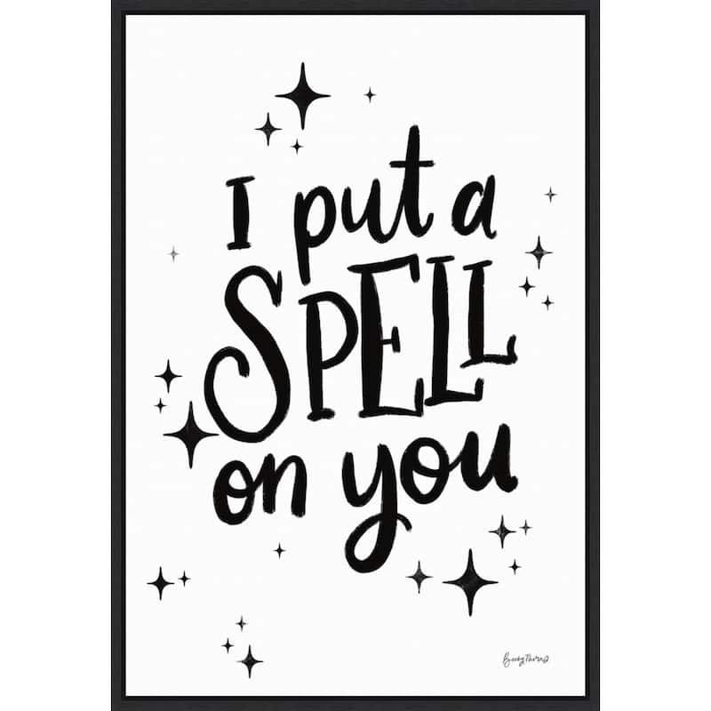 Amanti Art Sophisticated Spooky III - Spell Framed Canvas Wall Art