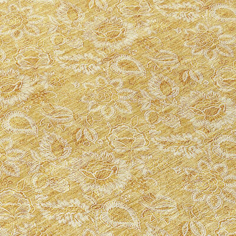 Machine Washable Indoor/ Outdoor Chantille Floral Farmhouse Rug