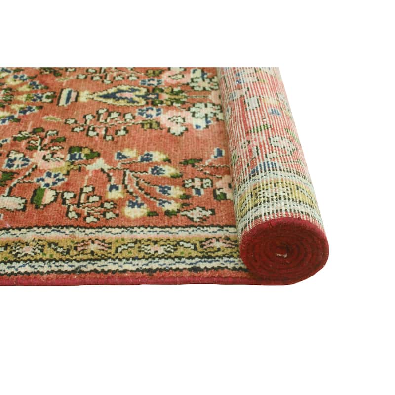 Fine Vintage Distressed Engin Rust/Beige Runner - 2'8" x 10'11"