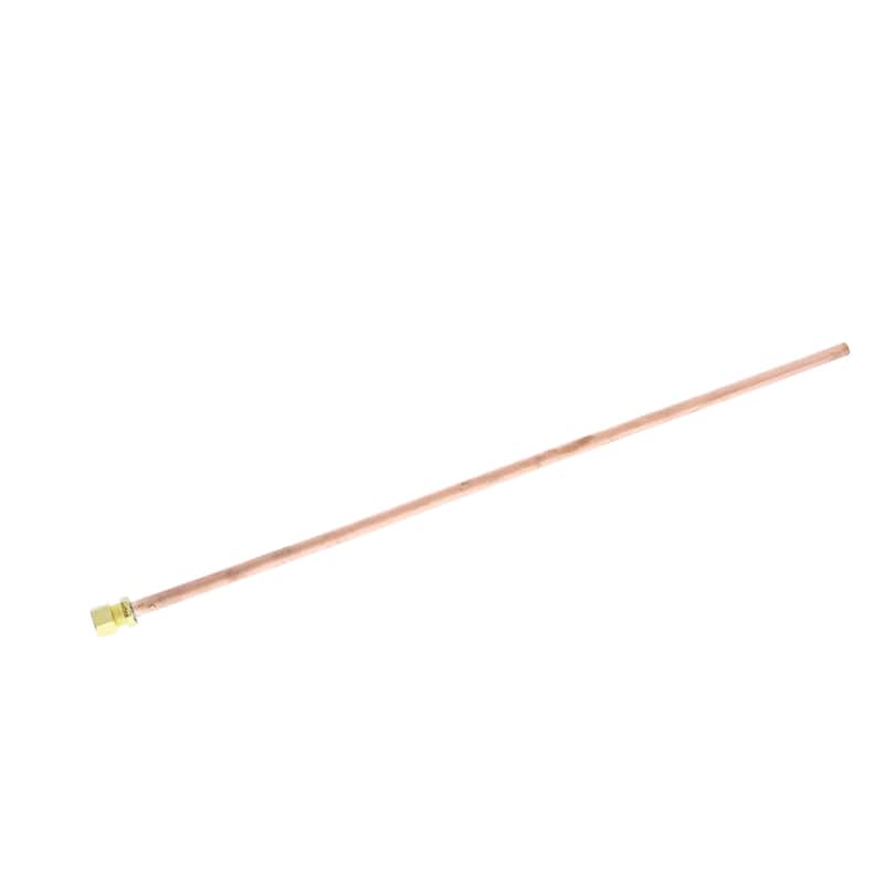 Jones Stephens S04046 3/8" x 20" Metal Bathroom Faucet Supply Tube - Rough Brass - Rough Brass