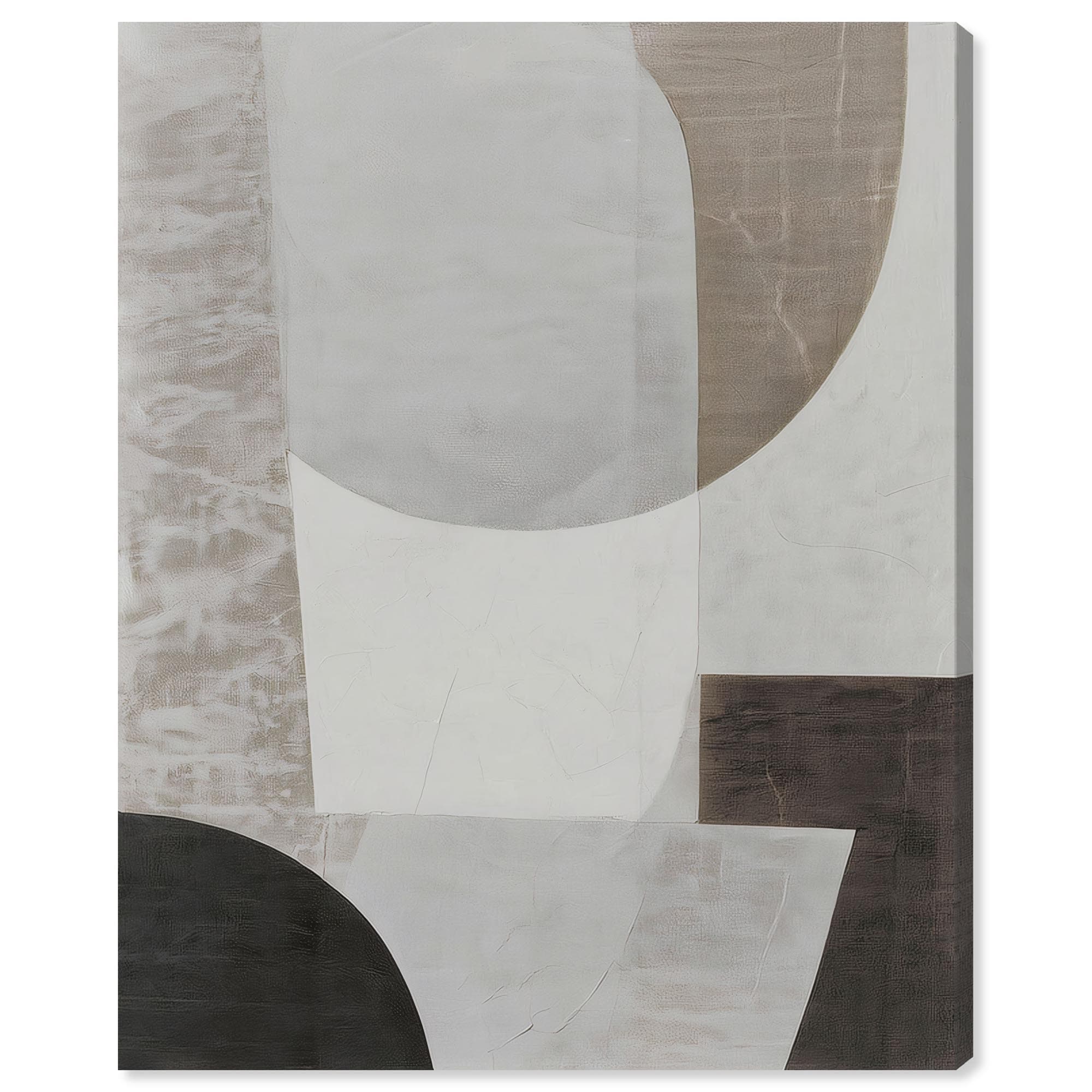 Shades Grey IV Abstract Wall Decor Canvas Print by Art Remedy