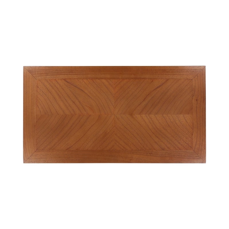 Furniture Classics Regis Natural Mindi Wood Brass Accent Two-drawer Chest