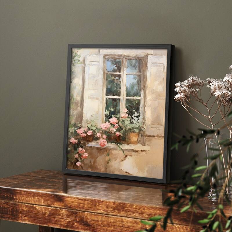Vintage Floral Print CCXXXVI -Framed Print
