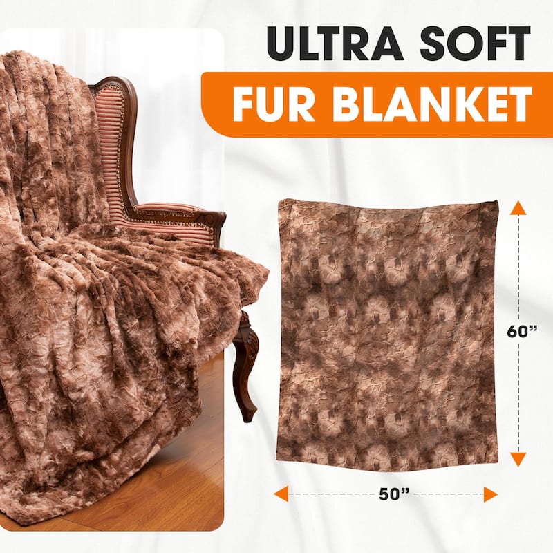 Cheer Collection Ultra Soft and Cozy Multi Colored Throw Blanket