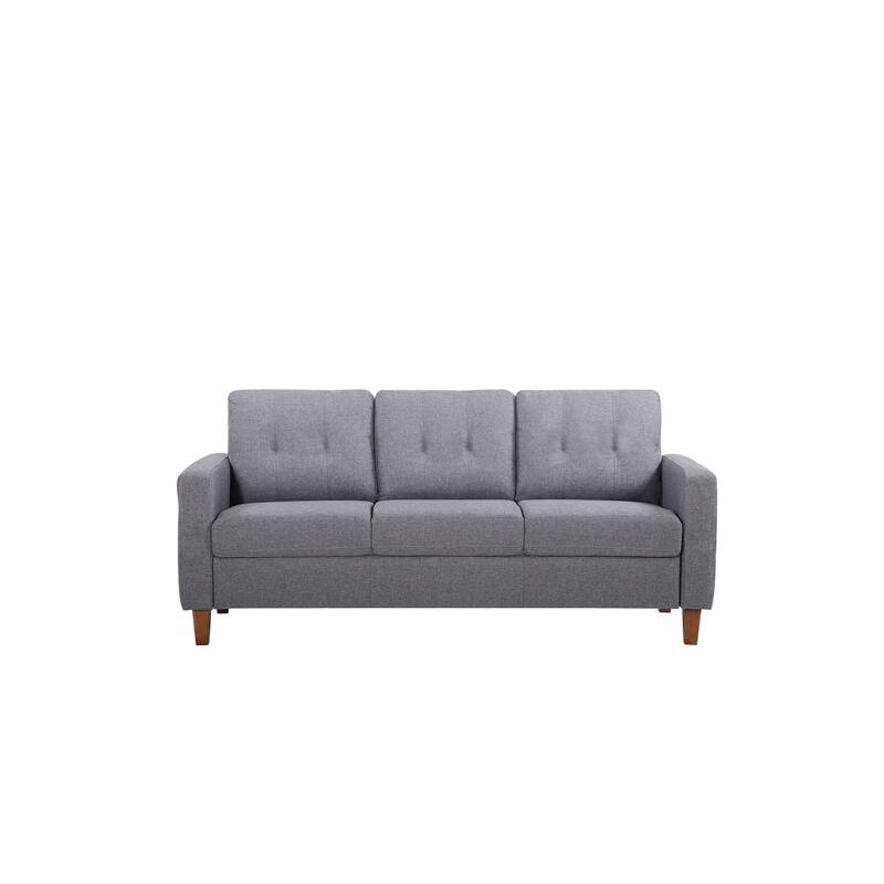 Rossetti Mid-Century Tufted Upholstered Sofa - Dark Gray
