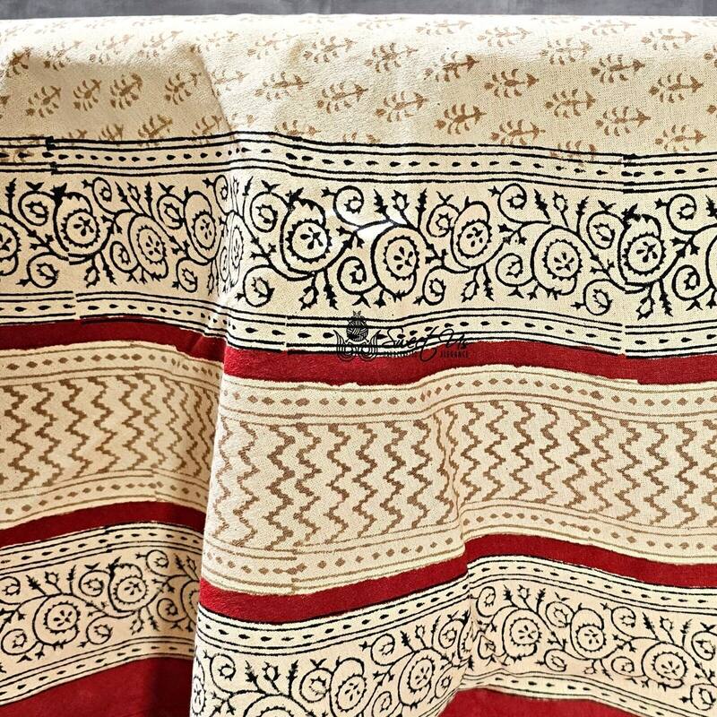 Cotton Bagru Block Print Cotton Tablecloth Linen Collection