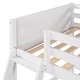 preview thumbnail 32 of 36, Twin Size Solid Wood Loft Bed with Ladder and Fence for Bedroom, Boys and Girls