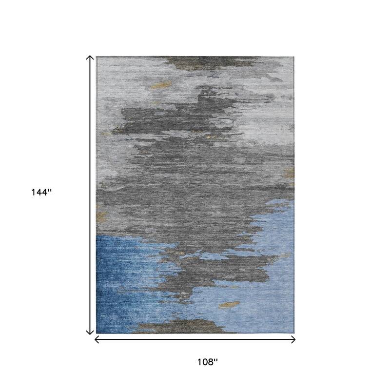 HomeRoots Abstract Transitional Rectangle Outdoor Rug