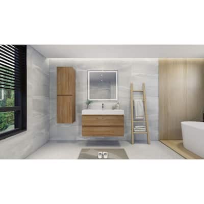 Baillie 42'' Wall-Mounted Vanity with Reinforced Acrylic Sink