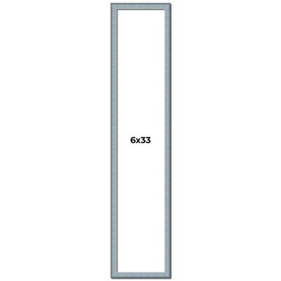 6x33 Frame Rustic Sky Blue Solid Wood Picture Frame | 0.75 Inch