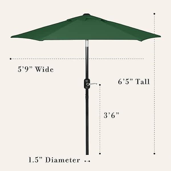 6 ft diameter patio umbrella Custom (6-Panel) | Market Umbrella Pole Material 6 ft. Round Market Outdoor