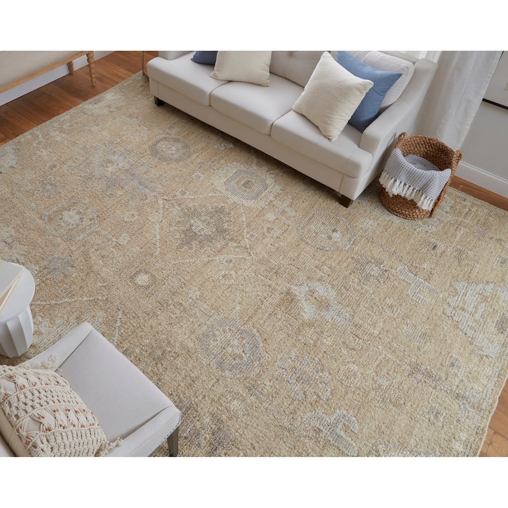 Grand Bazaar Loper Hand Knotted Floral & Botanical Transitional Area Rug