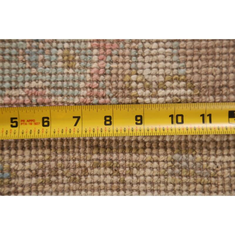 Brown Oushak Oriental Area Rug Handmade Wool Carpet - 2'10"x 4'11"