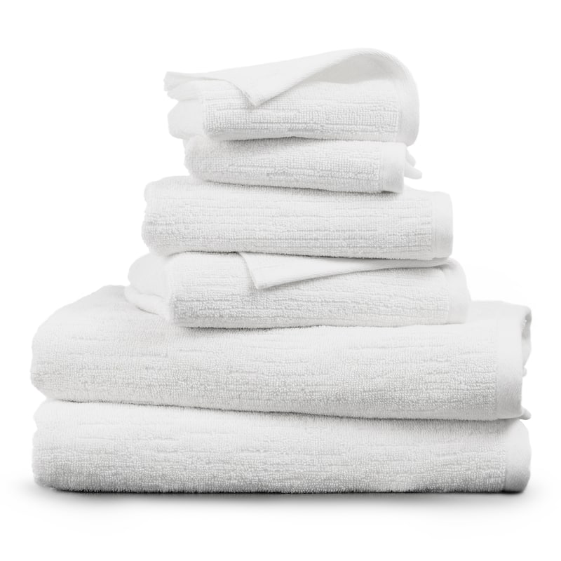 Indigo Road by Egypt Sherrod Denbrook Jacquard Texture 6-Piece Bath Towel Set - 30" x 56" (Bath Towel)