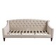 preview thumbnail 80 of 103, Silver Orchid Performance Fabric Heston Upholstered Tufted Sofa Bed