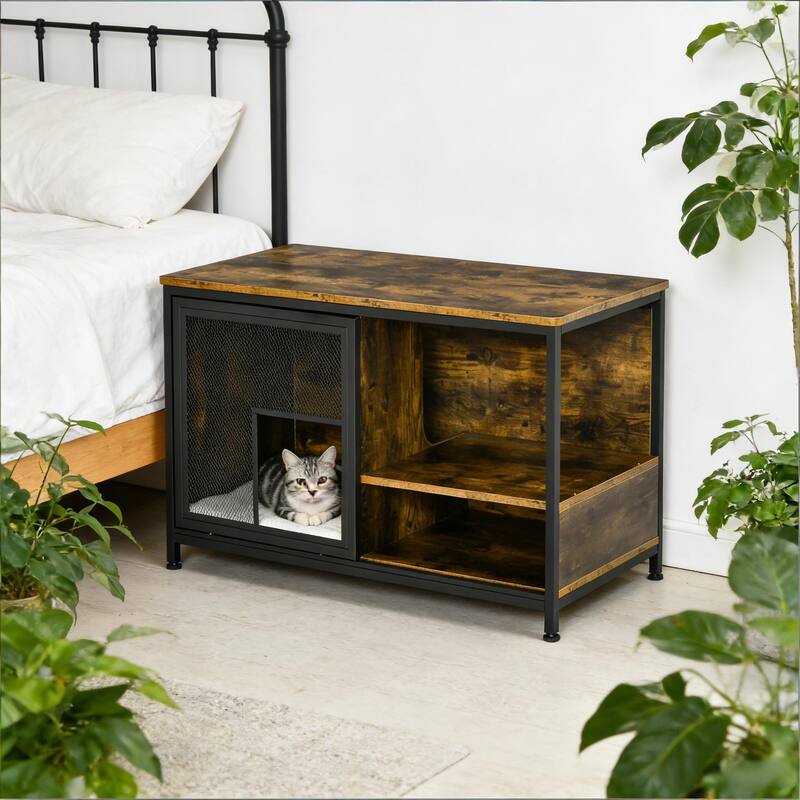 End Table Pet House,Wooden Cat House