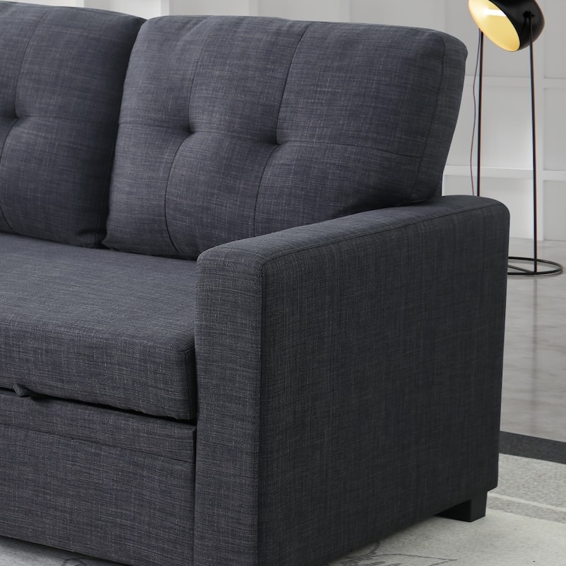 Modern Living Room Modular Sofa with Pull-out Bed and Hidden Storage