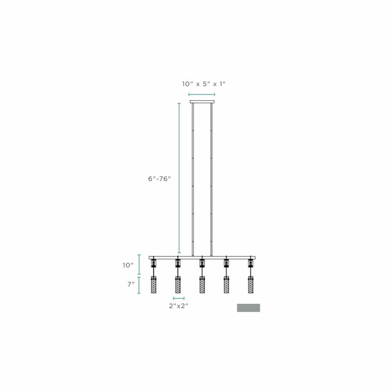 Harmony 5 Lights Dimmable Chandelier Smart Dimmer Included