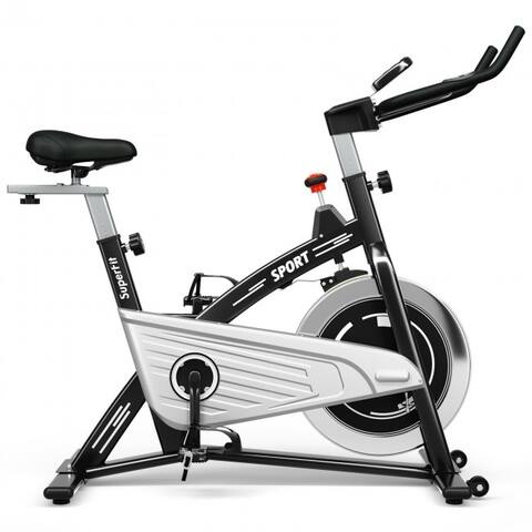 30Lbs Stationary Training Bike with Monitor for Gym and Home - 45" x 21" x 43.5- 48" (L x W x H)