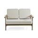 preview thumbnail 46 of 90, Casual Wood Outdoor Patio Sofa Loveseat with Cushion