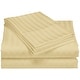 preview thumbnail 1 of 0, 1200 Thread Count Cotton Deep Pocket Luxury Hotel Stripe Sheet Set Taupe - Full