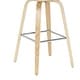 preview thumbnail 28 of 120, Skara Swivel Bar Stool, Upholstered Bar Height Chair with Bentwood Frame