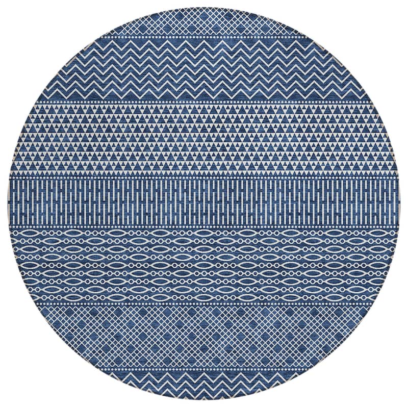 HomeRoots Chevron Modern Rectangle Outdoor Rug