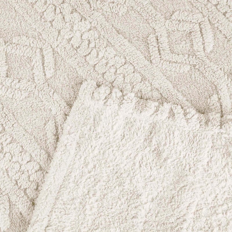 Superior Arctic Boho Jacquard Plush Fluffy Fleece Blanket